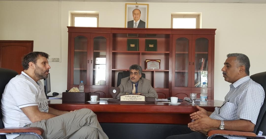 Basuhaib is discussing with WFP and international organizations the implementation of their projects in Yemen