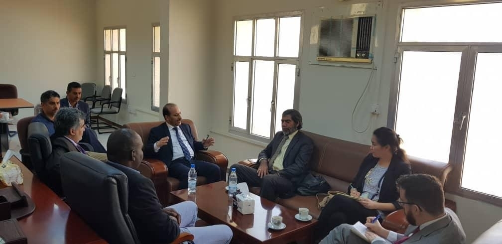 The Minister of Planning meets the Head of the Political Affairs Department in the Office of the UN Envoy to Yemen