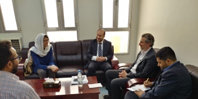 Minister of Planning Meets Doctors Without Borders and Director of OCHA Office in Aden