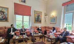 Minister of Planning and International Cooperation Meets with the Leadership of the German-Yemeni Association