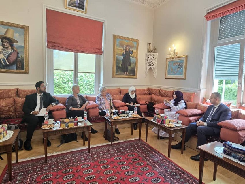 Minister of Planning and International Cooperation Meets with the Leadership of the German-Yemeni Association